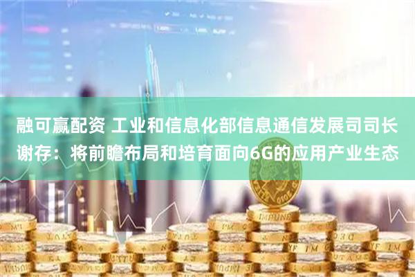 融可赢配资 工业和信息化部信息通信发展司司长谢存：将前瞻布局和培育面向6G的应用产业生态